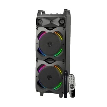 Coluna de Som Portátil Syinix Trolley 1820 80 Watts, Preto