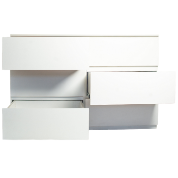 Cómoda Mais 6, 6 Gavetas Melamina, Branca