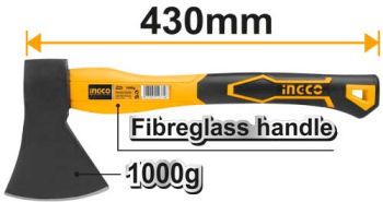 Machado INGCO com Cabo de Fibra de Vidro, 1000 g