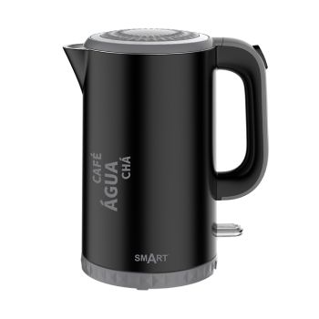 Chaleira Eléctrica SMART Com Base 1.7 L 360º 2200W Preto, Toque Fresco
