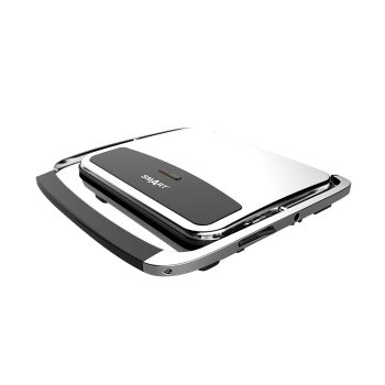 Prensadeira Eléctrica SMART Plana Bistro 2000W, Inox