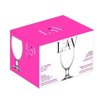 Jogo 6 Taças Cerveja Empire LAV, 590 ml