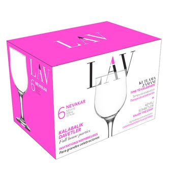  Taças de Água LAV Nevakar, 6 x 320 ml