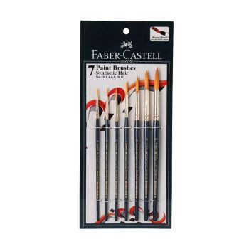 Estojo de Pincéis Sintéticos Faber Castell, 7 un