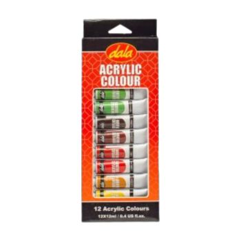 Tinta Acr&iacute;lica Dala, 12 Cores