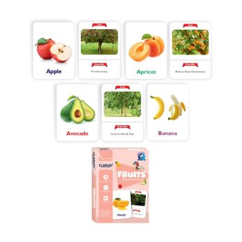 Cartões Educativos de Frutas Doms Clapjoy