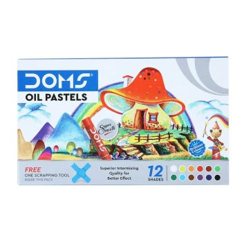 Pastéis de Óleo DOMS, 12 Cores