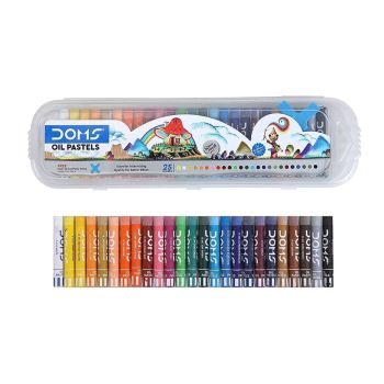 Pastéis de Óleo DOMS Box, 25 Cores