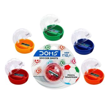 Afiador DOMS Soccer Shot Blister Pack, Cores Sortidas