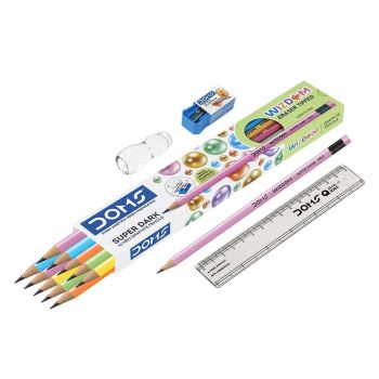 Lápis HB2 DOMS Wizdom RT, 12 un