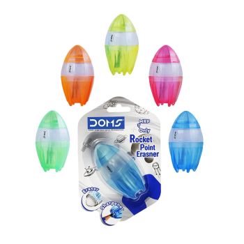 Borracha ERAS-NER Rocket Point DOMS Blister Pack, Cores Sortidas