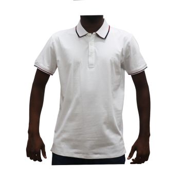 Camiseta com Gola AIIZ, Branca