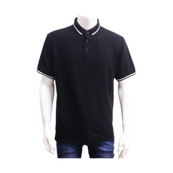 Camiseta AIIZ com Gola, Preta