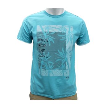 Camiseta Masculina AIIZ Made For the Wave, Turquesa