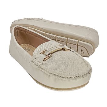 Sapatos Mocassin Feminino AIIZ 1221-21, Bege