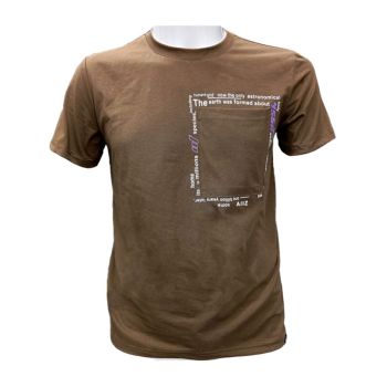 Camiseta Masculina AIIZ, Castanho