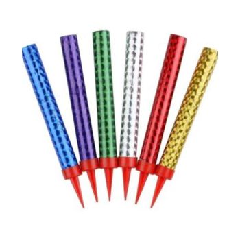 Velas Sparkles Cores Sortidas, 6 Un