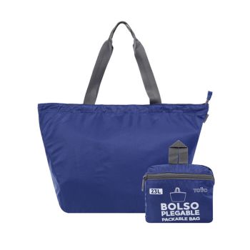 Bolsa Compras Totto Dobrável Ramel, Azul