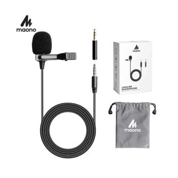 Maono AU-402L Lavalier Microphone,Preto