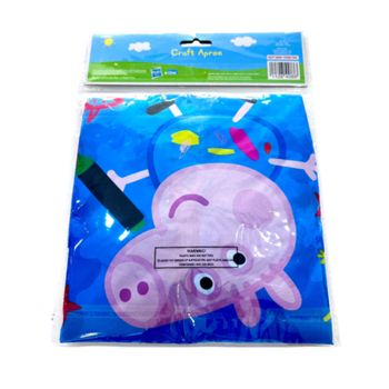 Avental Infantil Para Pintura Impermeavel Pepa Pig, Azul