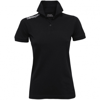 Polo Preta Feminino Kappa, Tamanho M