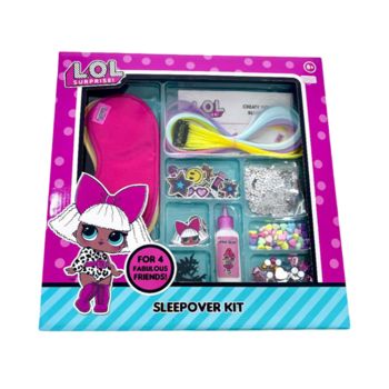 Conjunto Infantil LOL Surprise para Personalizar Jóias e Máscaras de Dormir, Multicolor