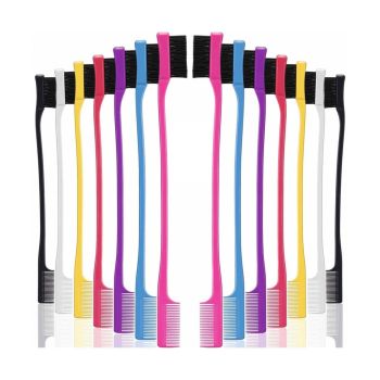 Escova e Pente para Parte Frontal do Cabelo Edge Control, Cores Sortidas