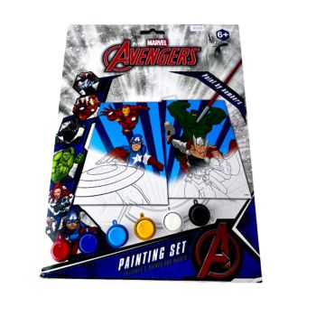 Conjunto Infantil  Marvel Avengers Pintura Por Numéros 6+