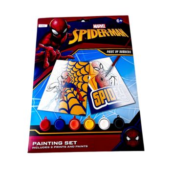 Conjunto Infantil Marvel Spider Man Pintura Por Números  6+
