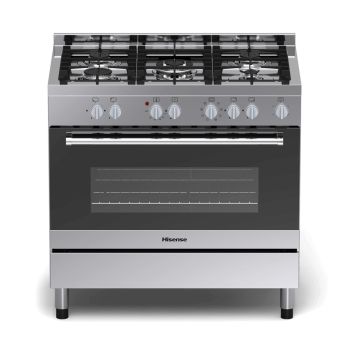 Fogão Hisense 5 Bocas 90*60 Gás Forno Eléctrico HFS90GA5ES, Inox