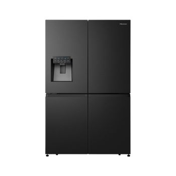 Geleira Hisense 541L 4 Portas Premium No Frost Ice Machine Inverter H750FSB-ID, Preto Inox