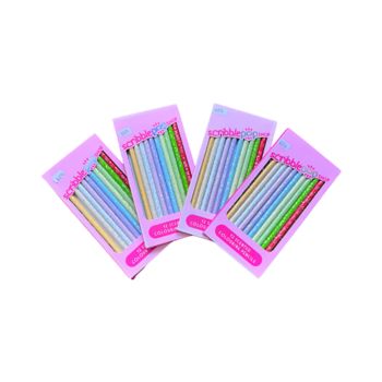 Conjunto Infantil Scribble Pop Shop  L&aacute;pis de Cor Rosa