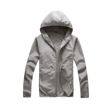 Casaco Desportivo Unisexo Impermiavel Cinza, Tamanhos Diferentes