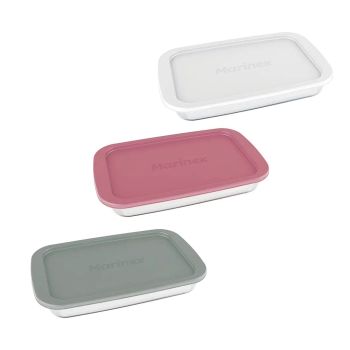 Assadeira Rectangular com Tampa Marinex 2.2 L, Cores Sortidas