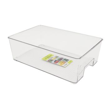 Cesto Organizador Multiuso para Geleira Rectangular Micasa 31*21cm, Acrílico