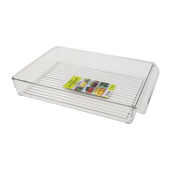 Cesto Organizador Multiuso para Geleira Rectangular Micasa 30*21cm, Acrílico