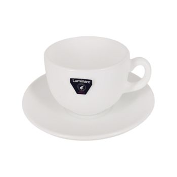 Chavenas Chá Com Pires Essence White Luminarc, 6 Un