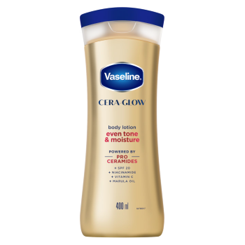 Loção Corporal Vaseline Cera-Glow Even Tone & Moisture, 400ml