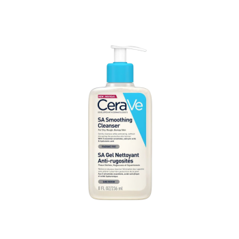 Gel de Limpeza SA Smoothing CeraVe Pele Seca Áspera e Irregular, 236ml