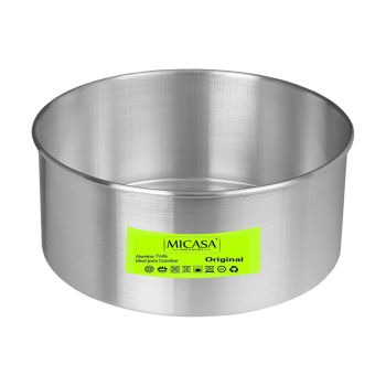 Forma Bolo Aniversário Alta Aluminio Micasa, 26 cm