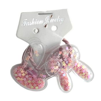 Conjunto Infantil 2  Puchinhos Com Orelhas de Mikey Rosa