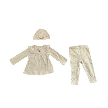 Conjunto Infantil Carters 9 Meses, Bege