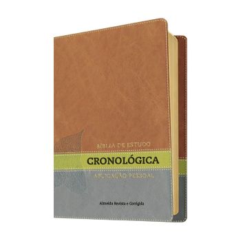 Bíblia de Estudo Cronológica Aplicação Pessoal Tarja Verde