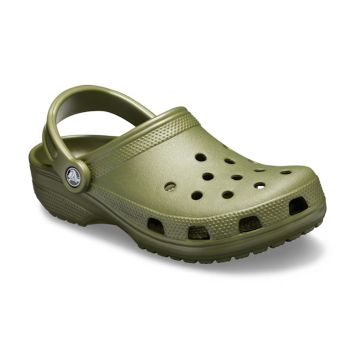 Crocs Unissexo Classic Clog, Verde Militar