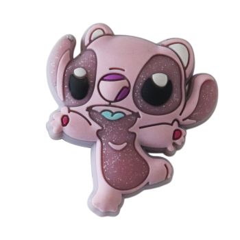Pingente de Crocs Lilo & Sticth Angel, Rosa