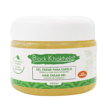 Gel Creme para Cabelo Black Khakhela, 250 ml