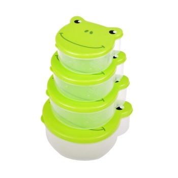 Conjunto de Tigelas de Armazenamento Sapo, 4 Pcs