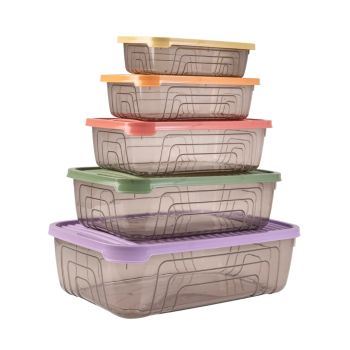 Conjunto de Tigelas Retangulares 2025 Colours, 5 Pcs