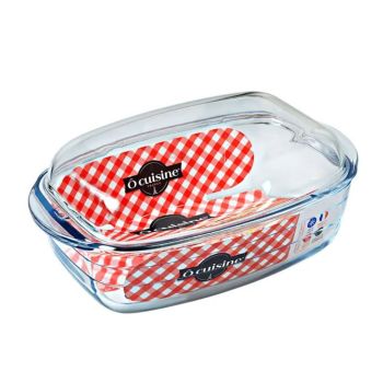 Assadeira com tampa de Vidro Ô Cuisine, 6.5 L