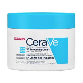 Creme SA Smoothing CeraVe Pele Seca Áspera e Irregular, 340g